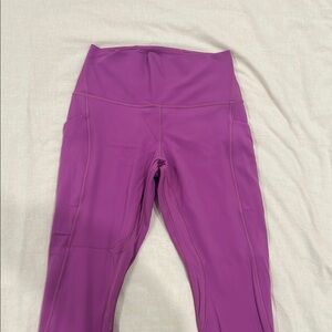 Lululemon Purple High-Waisted Leggings